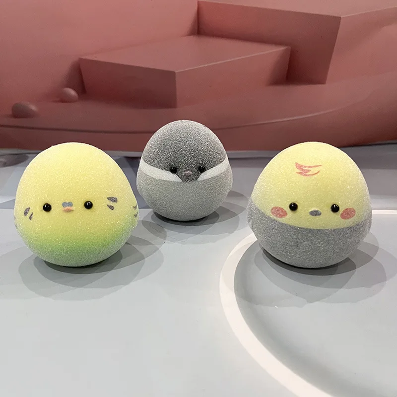 Leuke Japanse Kleurverloop Massaal Chick Pinch Fidget Creatieve Cartoon Dier Kuiken Trage Rebound Squishy Stress Relief Speelgoed