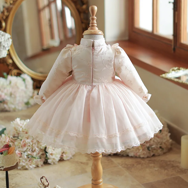 Baby Girl Wedding Kids Party Dress for Baby 1 Years birthday prom Vestidos Toddler Baby Girl Infant Princess Lace Tutu Dress