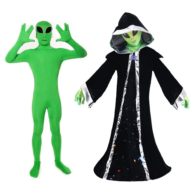 

Halloween Children's Alien Cosplay Costume Zentai Jumpsuits Alien Big Boss Role Playing Halloween Game Dress Up Costume