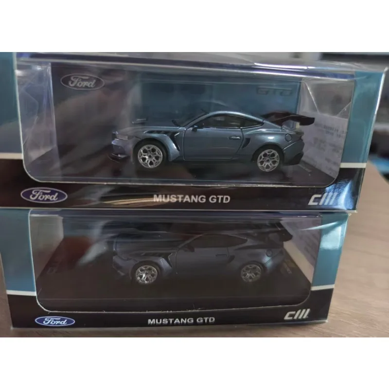 CM 1:64 Ford Mustang GTD Die Casting Alloy Car Model Cone Pendant Collection Souvenir Male Gift.