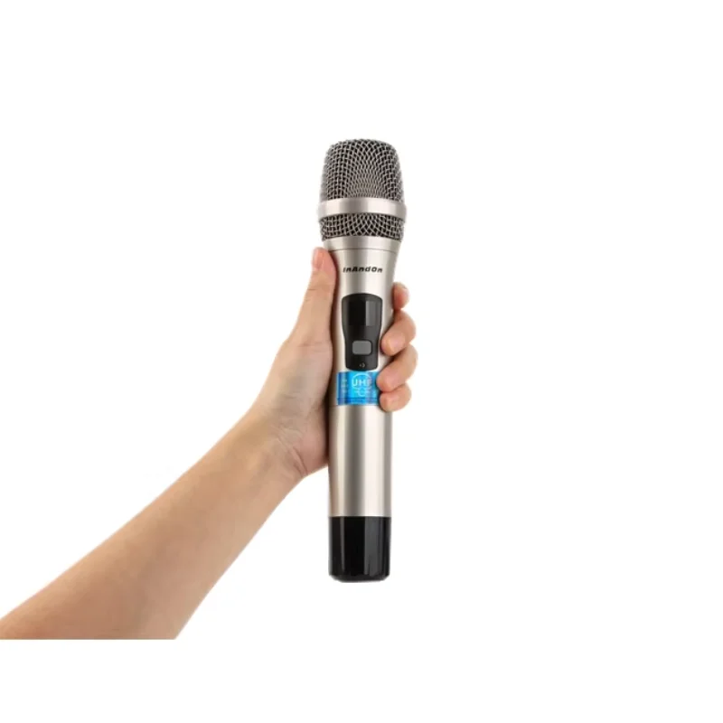 Professional Light-weight Black Stereo Portable Handheld Wireless Microphone