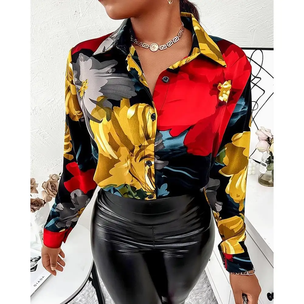 

Женские топы с длинными пуговицами Sves Faion Casual irt Ele Classy Sle для женщин среднего возраста и ly