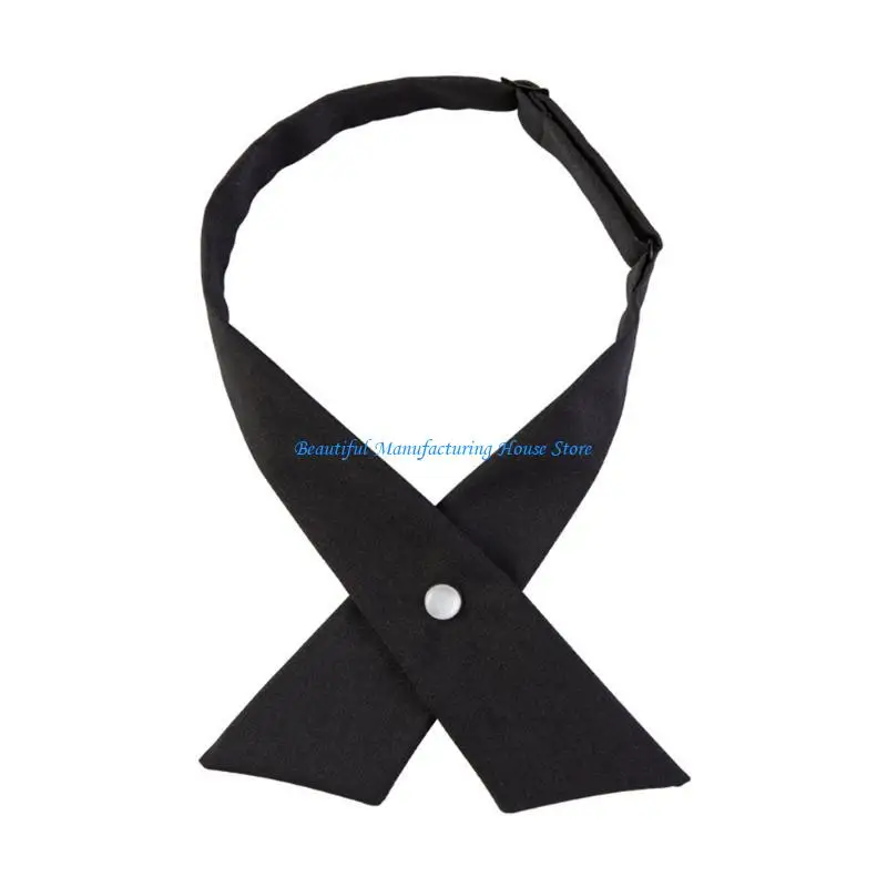 

E56A Criss Bow Tie School Uniform Bow Tie Necktie Adjustable Pre-tied Bow Tie