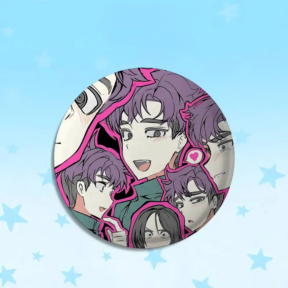 كوريا S-SquidS لطيف GameS شخصية شارات الكرتون التلبيب دبابيس دبوس الصدر شارة المشجعين الحلي يعرض الناس على ظهره الزينة #5