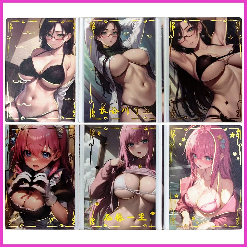 

Аниме «История богини», редкая складная игра, преломление, коллекционные карты Hasegawa Chisato Gotoh Hitori, игрушки для мальчиков, подарок на день рождения