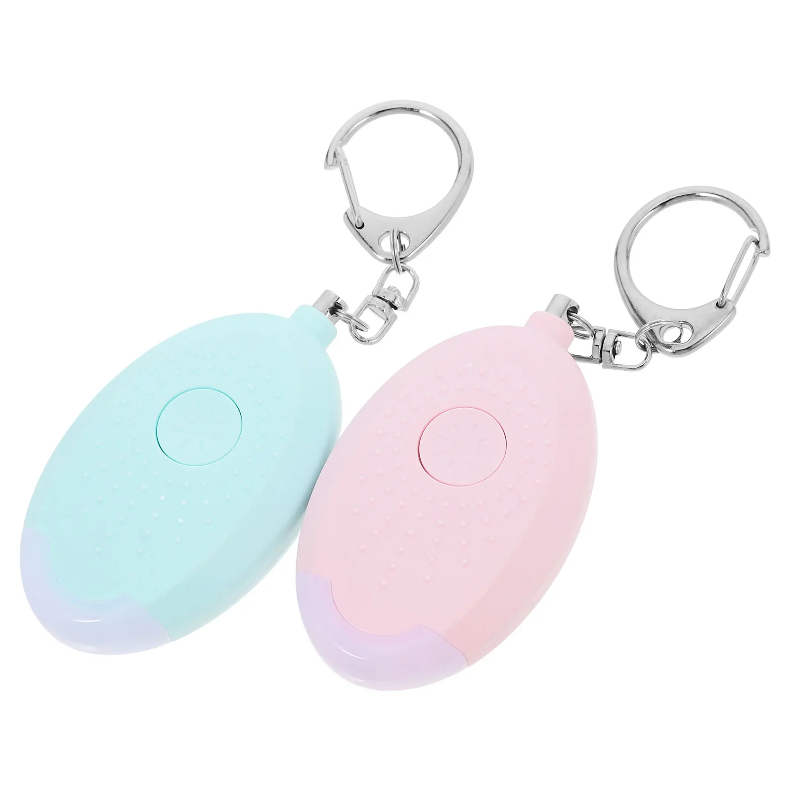 2pcs Personal Security Alarm For Women 130Db Siren Emergency Alarm Keychain Safety Device Led Light Sos Function