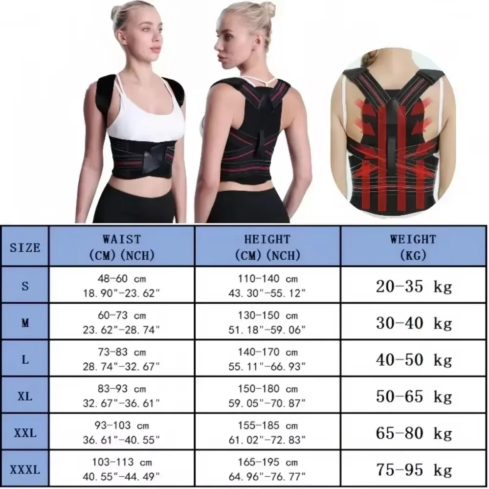 Shoulder And Back Posture Correction With Camel Straps Adult Body Shape Correction Male and Female Back Support belt pain relief