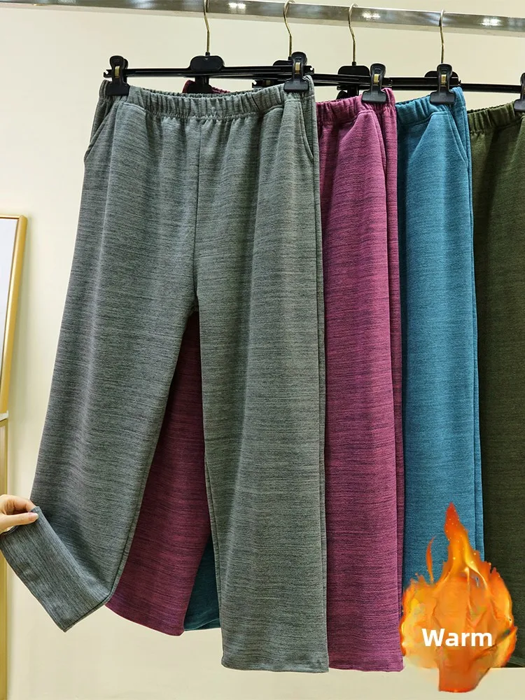 

Мужские зимние брюки свободного кроя из двустороннего вельвета с высокой талией, прямые, для дома и отдыха