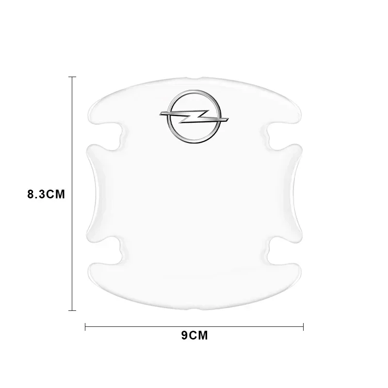 4 шт., прозрачная защитная наклейка на бампер для двери автомобиля, наклейка на бампер для Opel Insignia Astra Antara Meriva Zafira H G Corsa