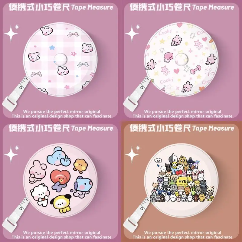 

BT21 Cartoon Portable Mini Tape Measure - A Cute Tool for Measuring Clothing Sizing, Perfect for Home Use 2026