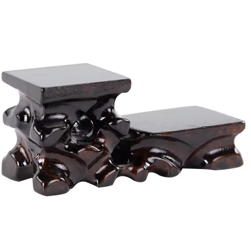 Chinese Style Root Carving Display Stand, Wooden Base for Bonsai, Tea Pot, Multiple Levels Showcase Rack, Home Decor Shelf