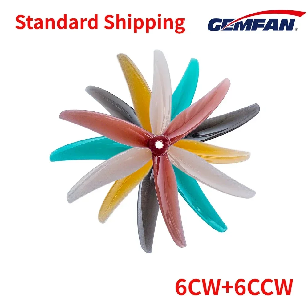 

6 пар (6CW + 6CCW) 3-лопастной пропеллер Gemfan Freestyle 4S F4S (случайный цвет)