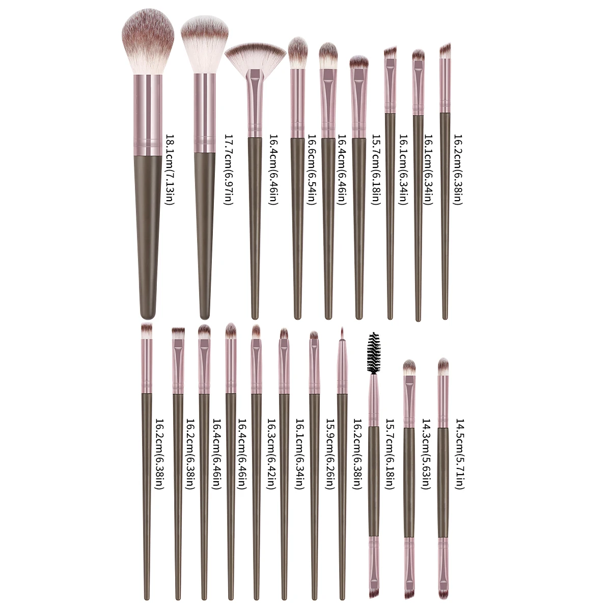 MAANGE 프로페셔널 메이크업 브러쉬 세트 20pcs 메이크업 브러쉬 프리미엄 가부키 파우더 블렌딩 페이스 블러쉬 아이 섀도우 디테일 브러쉬