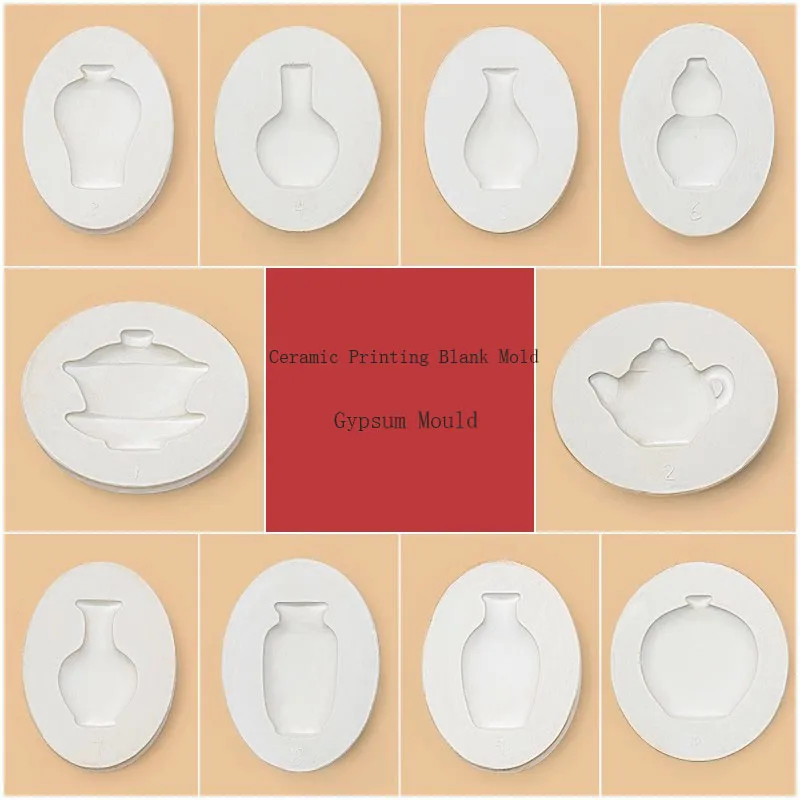 

Ceramic Printing Blank Mold Gypsum Mould for Diy Handmade Gypsum Pottery Crafting Refrigerator Magnet Small Ornament Supplies