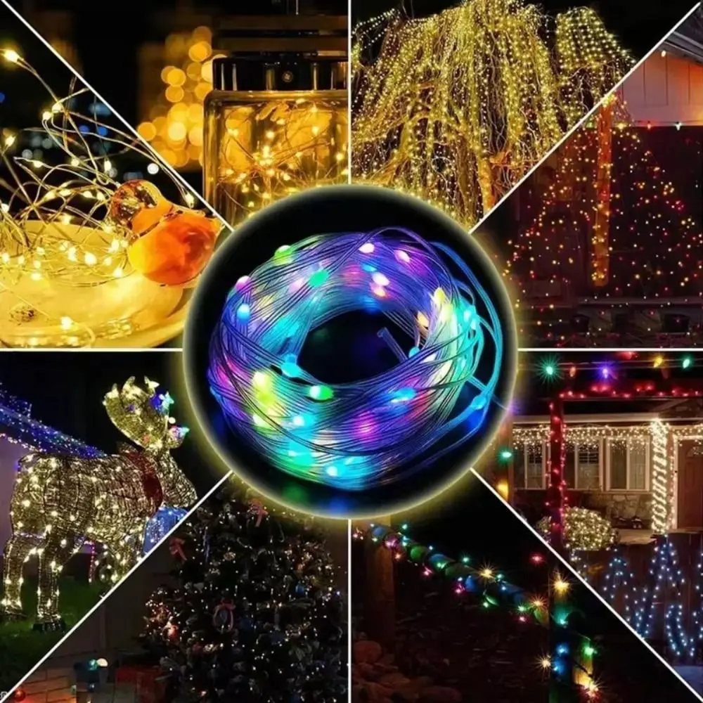 Dreamcolor تغيير LED بلوتوث أضواء الجنية التطبيق التحكم عن بعد 36 فولت أضواء RGBIC الذكية قابل للتعديل الموقت التحكم #4