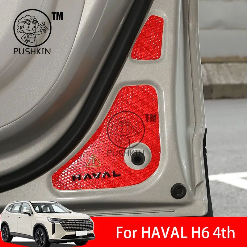 

For HAVAL H6 4th 2024 2025 car interior parts Anti rear collision warning sticker for front bumper of door accessories