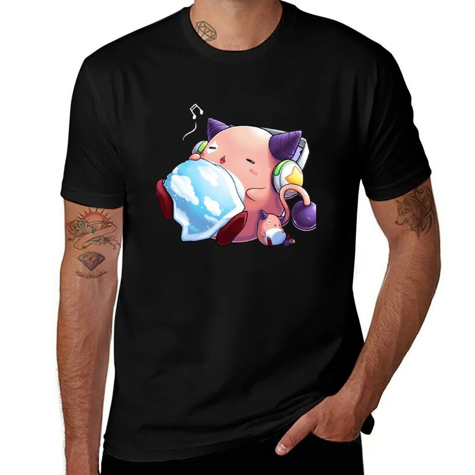 

Pink Bean Maplestory steker T-Shirt anime figures vintage anime shirt customs anime shirts men
