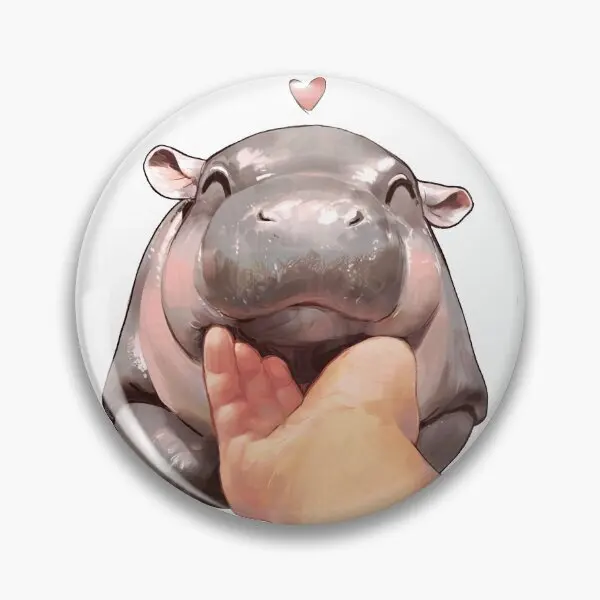 Moo Deng pins Creative Handmade Colorful Team badge Cultural Personalized Designer Classic