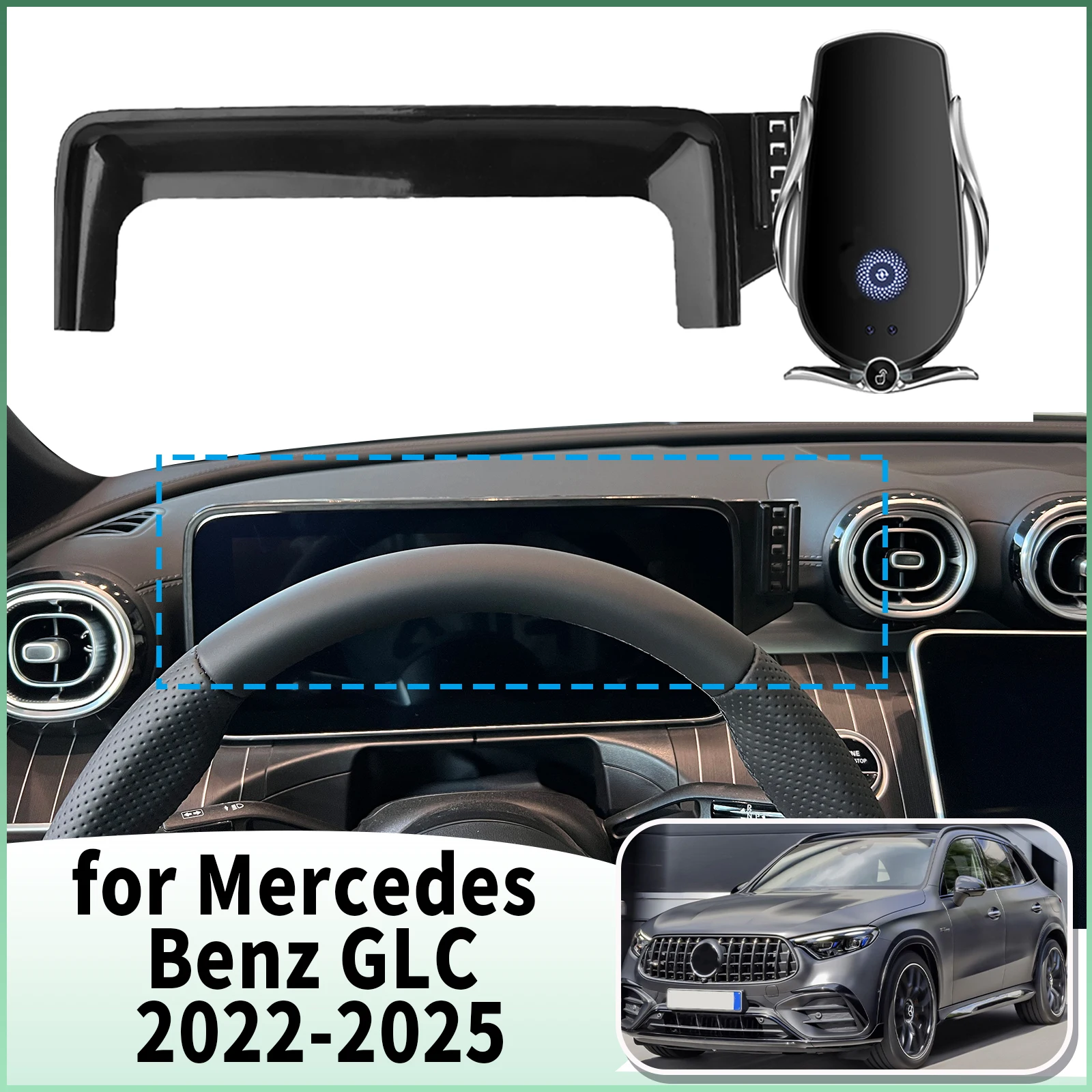 

fit for Mercedes Benz GLC 2021-2024 Coupe Sport Specific Dashboard Navigation Phone Holder Mount Design Car​​ accessoires