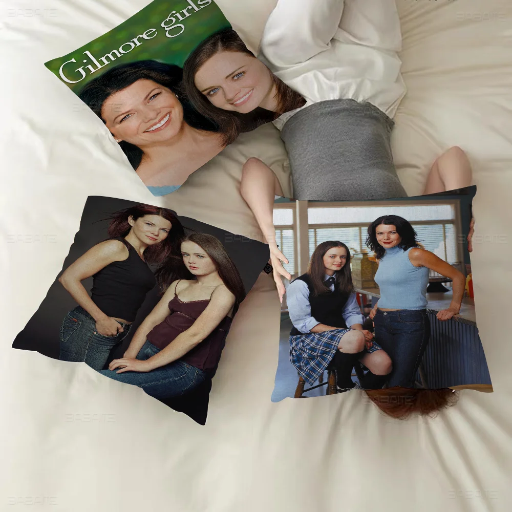 

Retro Gilmore Girls Pillowcase Toon Gift Cushion Cover Bedroom Home Sofa Chair Seat Decor Pillow Case