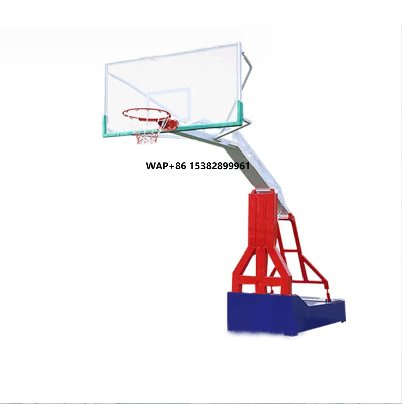 Wholesale Kanglangte Color Large Box Indoor Adult Training Competition Basketball Rack Tempered Glass Movable Court Equipment