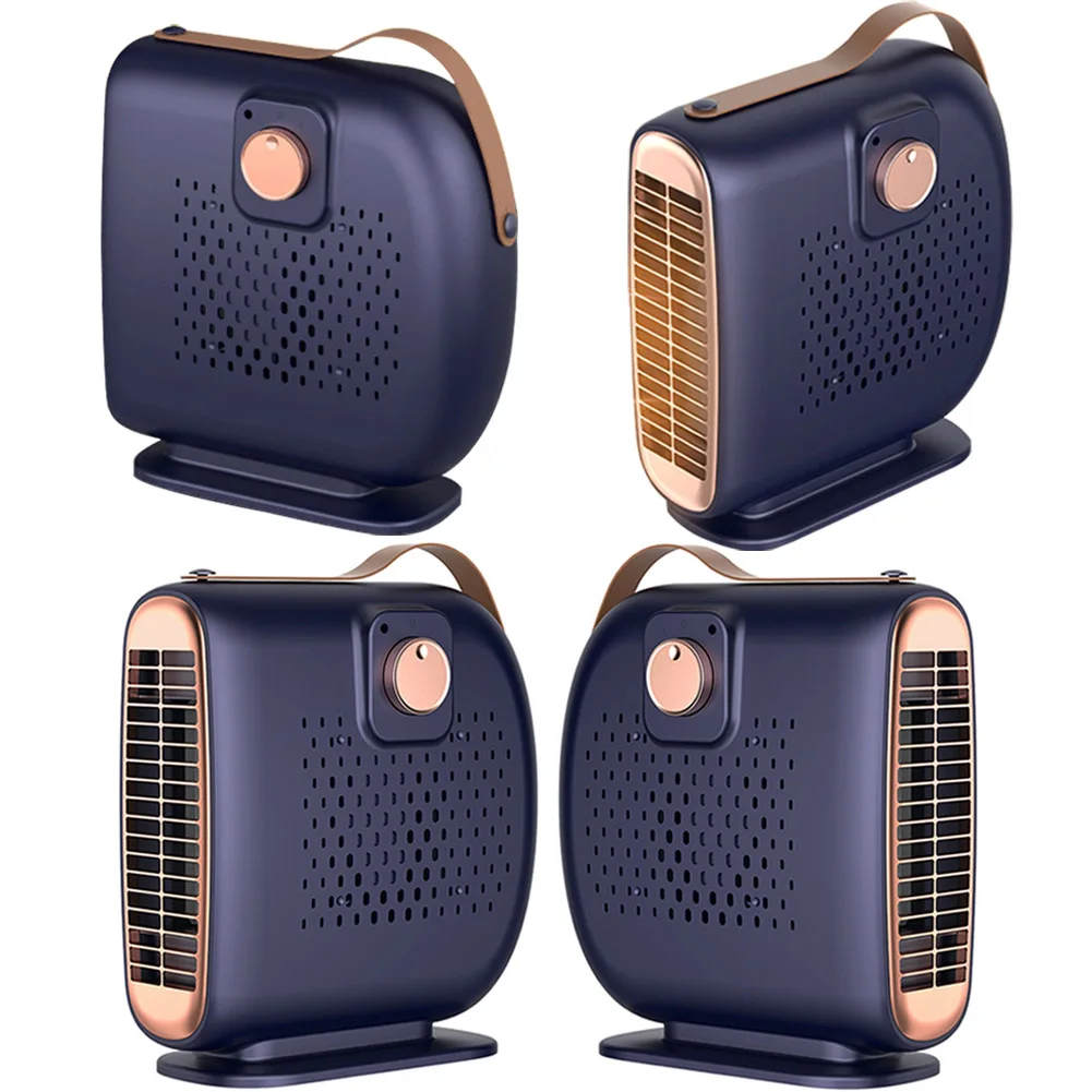 Electric Heater Fan Low Noise Mini Heater Fan PTC Heating Desktop Heating Fan Anti Scald Electric Personal Warmer for Bedroom