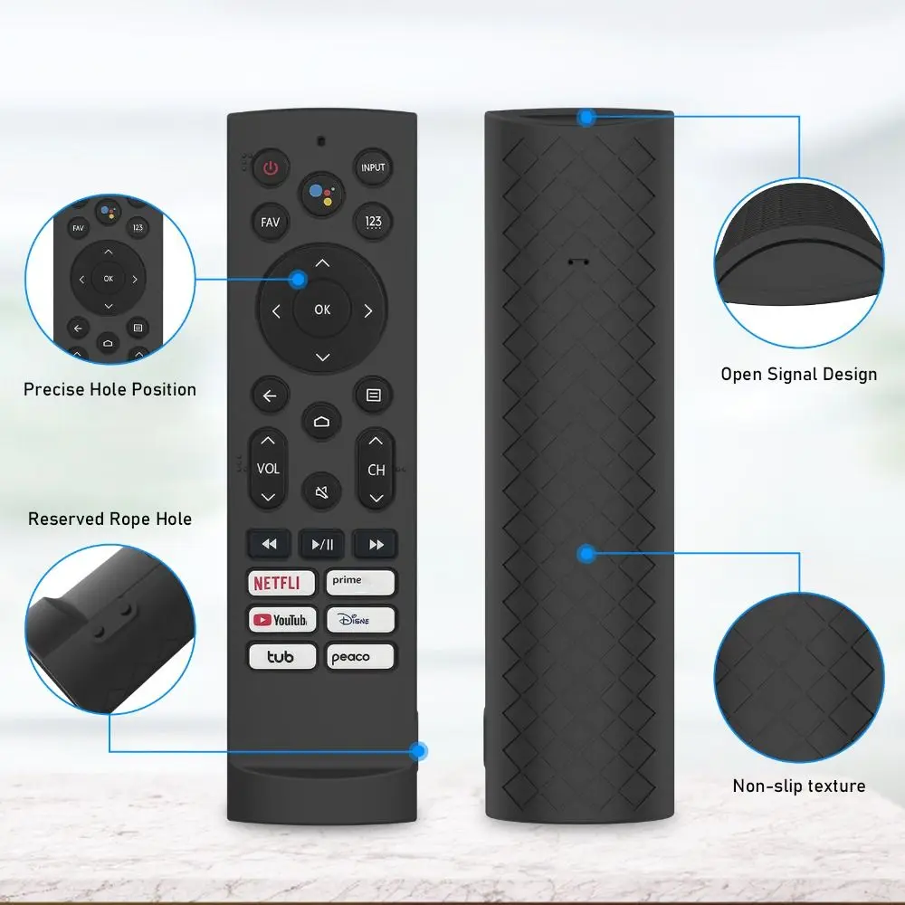 Silicone TV Remote Controller Cover Shockproof Soft Protective Case Washable Household Shell for Hisense ERF3F80H ZDB1210320