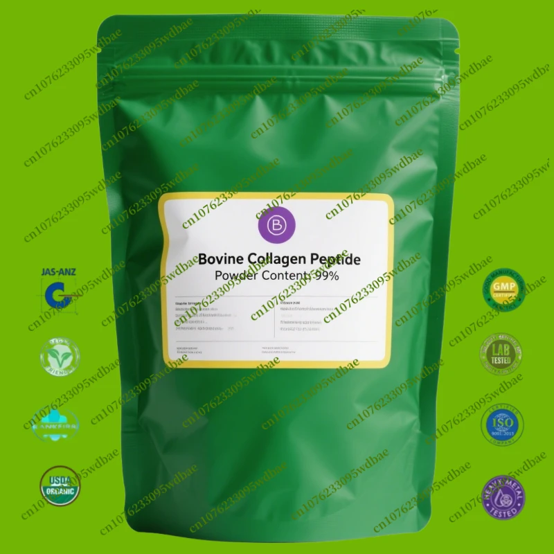 Заводской чистый натуральный гидролизованный пептидный порошок с бычьим коллагеном для ухода за кожей, пополнения влаги