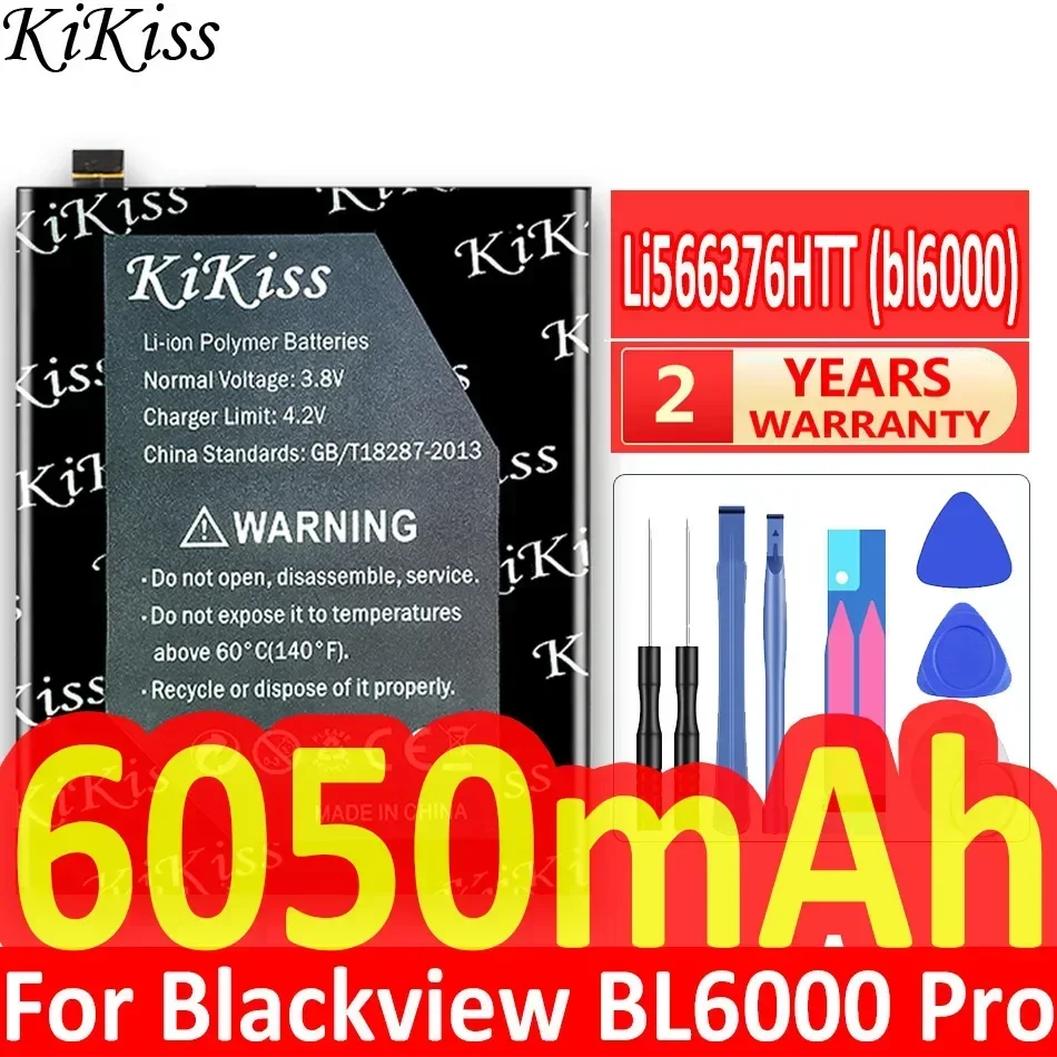 

6050mAh KiKiss Powerful Battery Li566376HTT (bl6000) for Blackview BL6000 Pro BL6000Pro