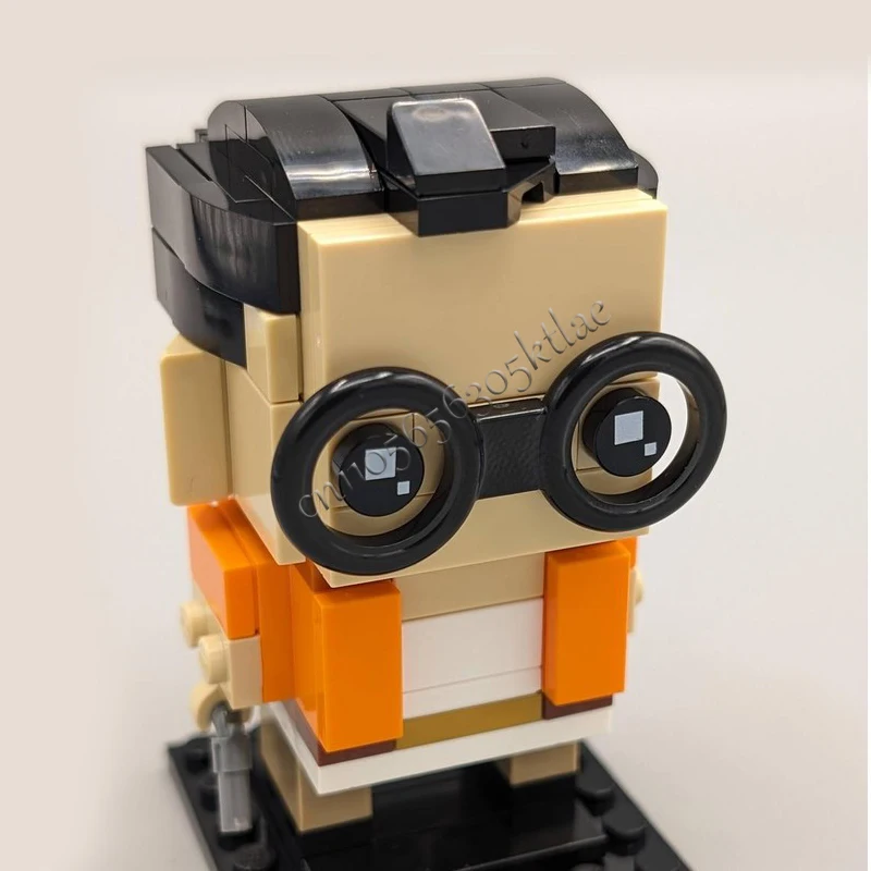 115-teiliges MOC Disco Elysium Kitsuragi Brickheaded Modellbausatz Kreative Bausteine Montage-Spielzeug Kinder-Geschenk Sammlerstück Ausstellungsstück