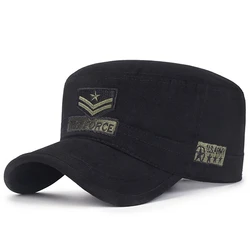 Wojskowe czapki kamuflażowe polowanie wspinaczka Snapback kamuflaż jednolite kapelusze przeciwsłoneczne regulowane Casual Men Fashion czapka z daszkiem sport