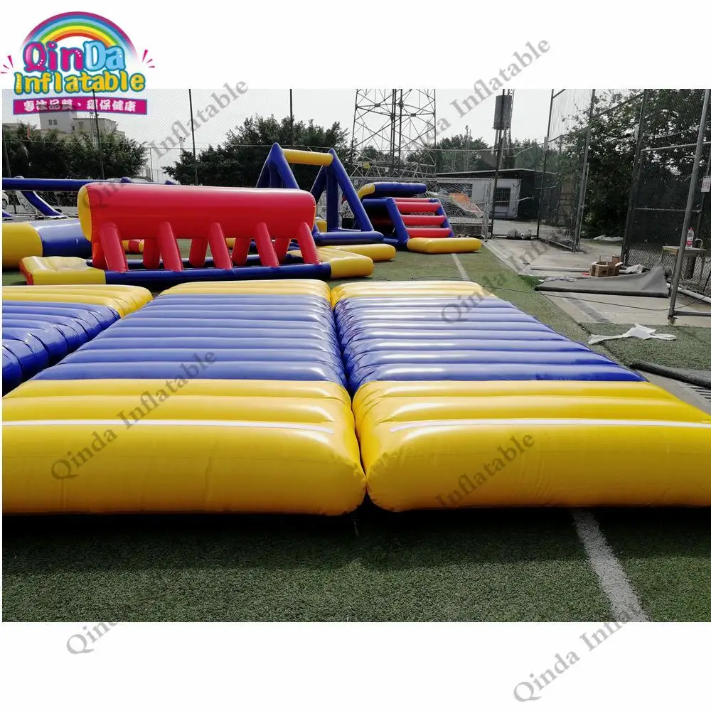 Made Customized Inflatable Gymnastic Air Bouncing Mat 0.9Mm Pvc Inflatable Water Float Mat For Sports Traing