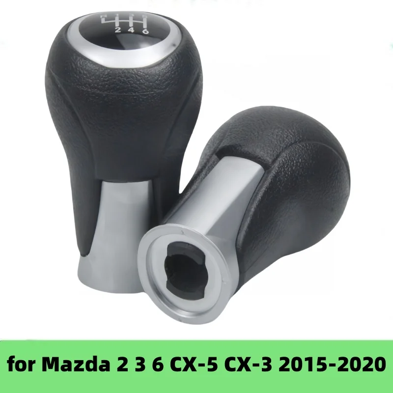 

6 Speed Manula Gear Shift Knob Lever Shifter Pen for Mazda 2 3 6 CX-5 CX-3 2015 2016 2017 2018 2019 2020 Car Styling Accessories