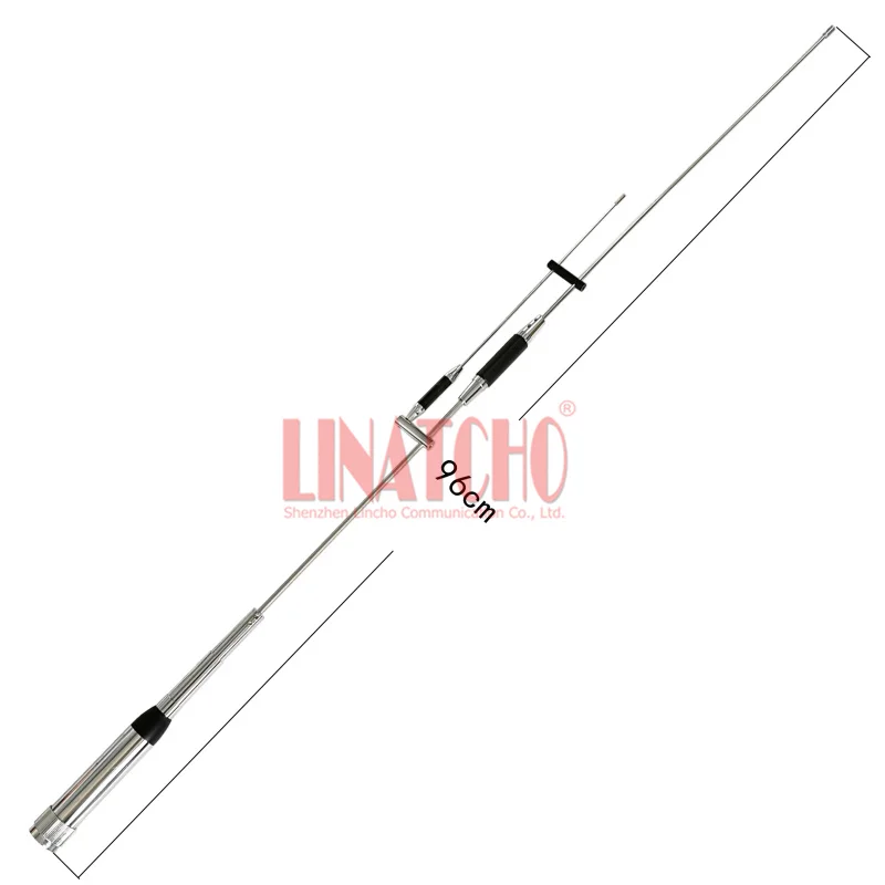 

NEW Stainless Steel 100W Tri-band 144MHz 245MHz 430MHz Power High Gain Car Radio Antenna PL259