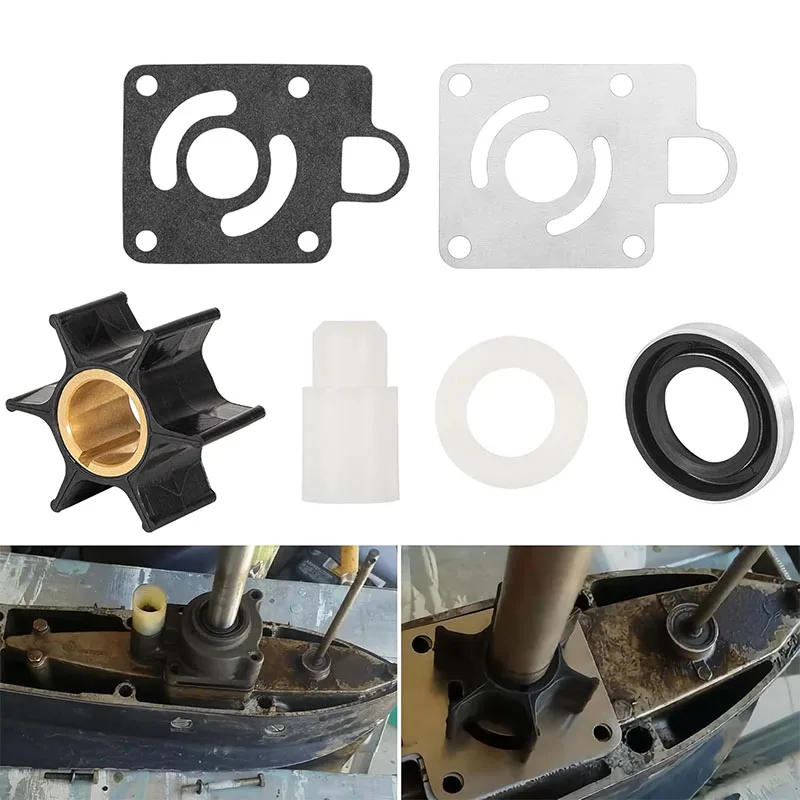 12012-ウォーターポンプインペラキット-クライスラーフォース-75-85-90-100-105-115-125-140-hp-1979-1989-交換用-oem-部品番号-fk1069