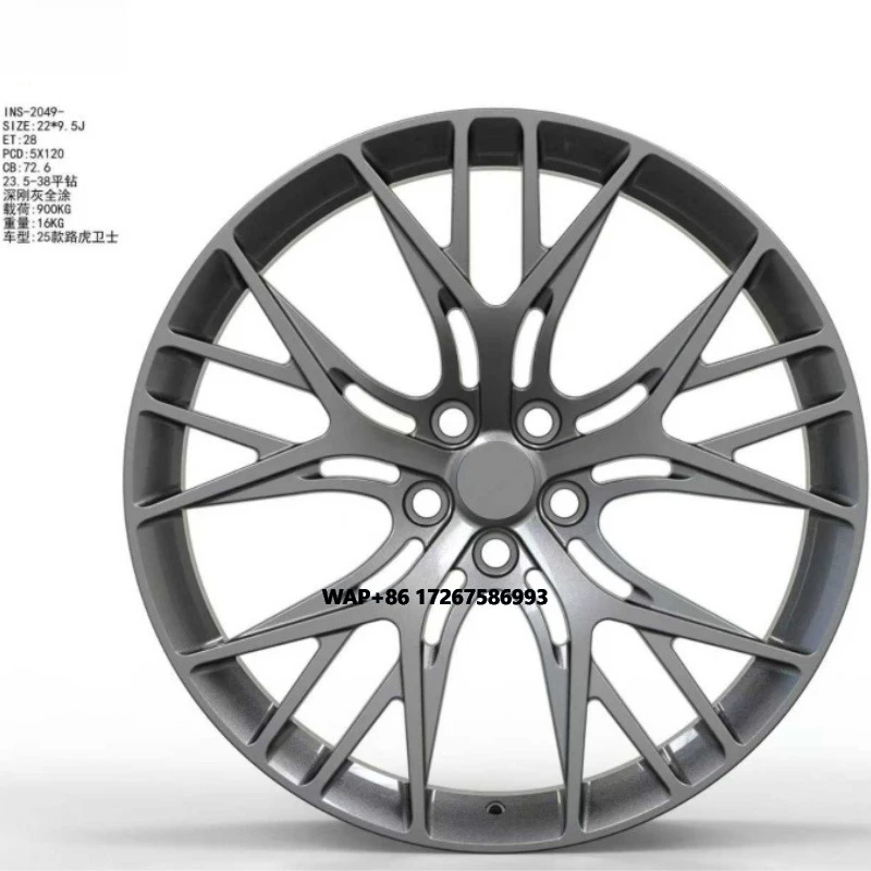 

25+ Defender Hub L663 22 Inch 5*120 Fully Painted Wheels 90 110 130 Deep Steel Gray Condition New Bumper Type