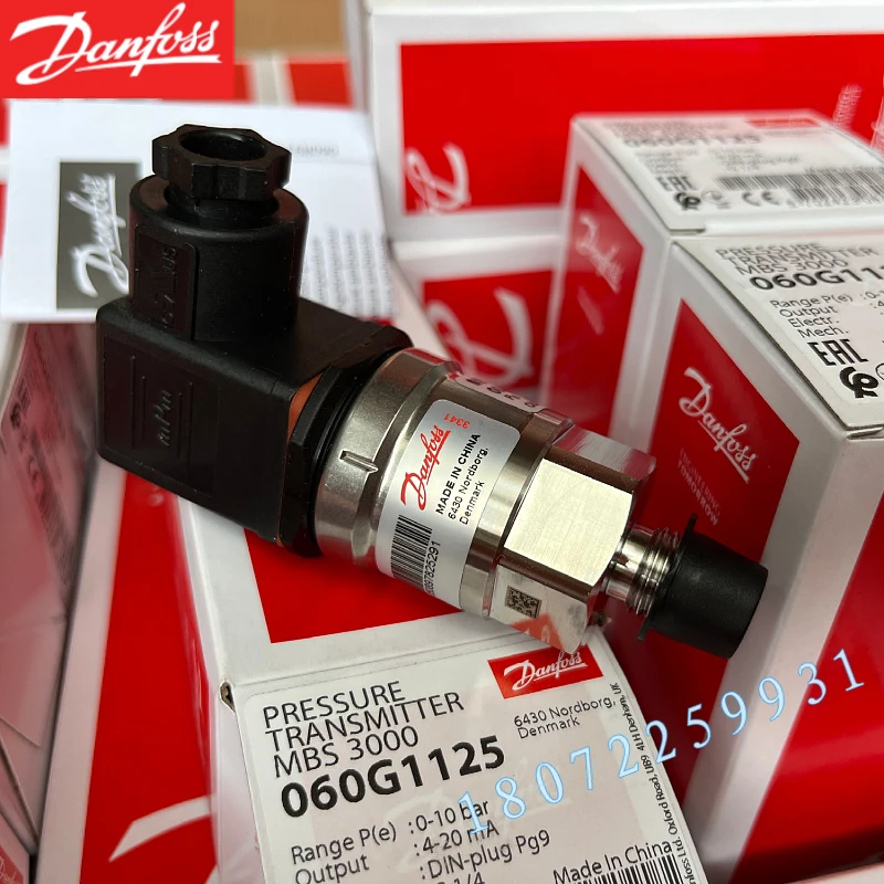 Danfoss MBS3000 Pressure Sensor For Water And Gas, Suitable For High-precision 4-20mA/0-10V Transmitter