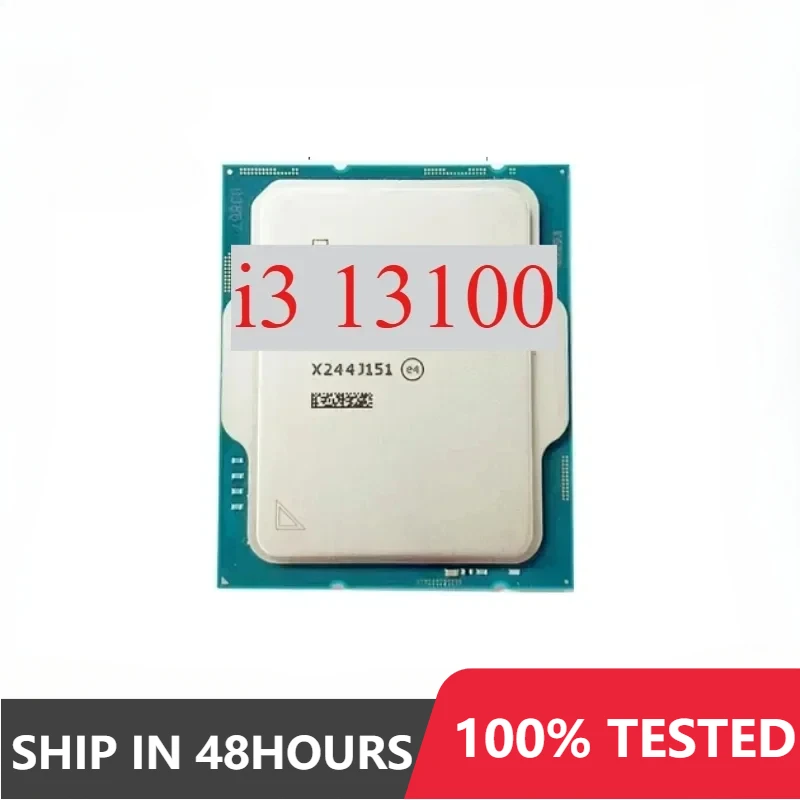 used Intel Core i3 13100 i3-13100 3.4GHz 4-Core 8-Thread processor Perfect test