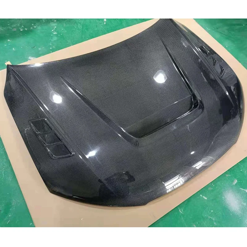 High Quality Carbon Fiber Vent Bonnet Hood Engine Car Front Valve Cover For  A4S4 B8.5，100% tested well