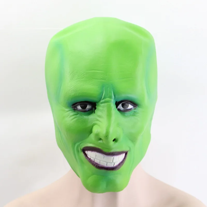 Eco-friendly Latex The Mask Halloween Carnival Masquerade Costume Jim Carrey Adult Fancy Dress Stanley Cosplay Props