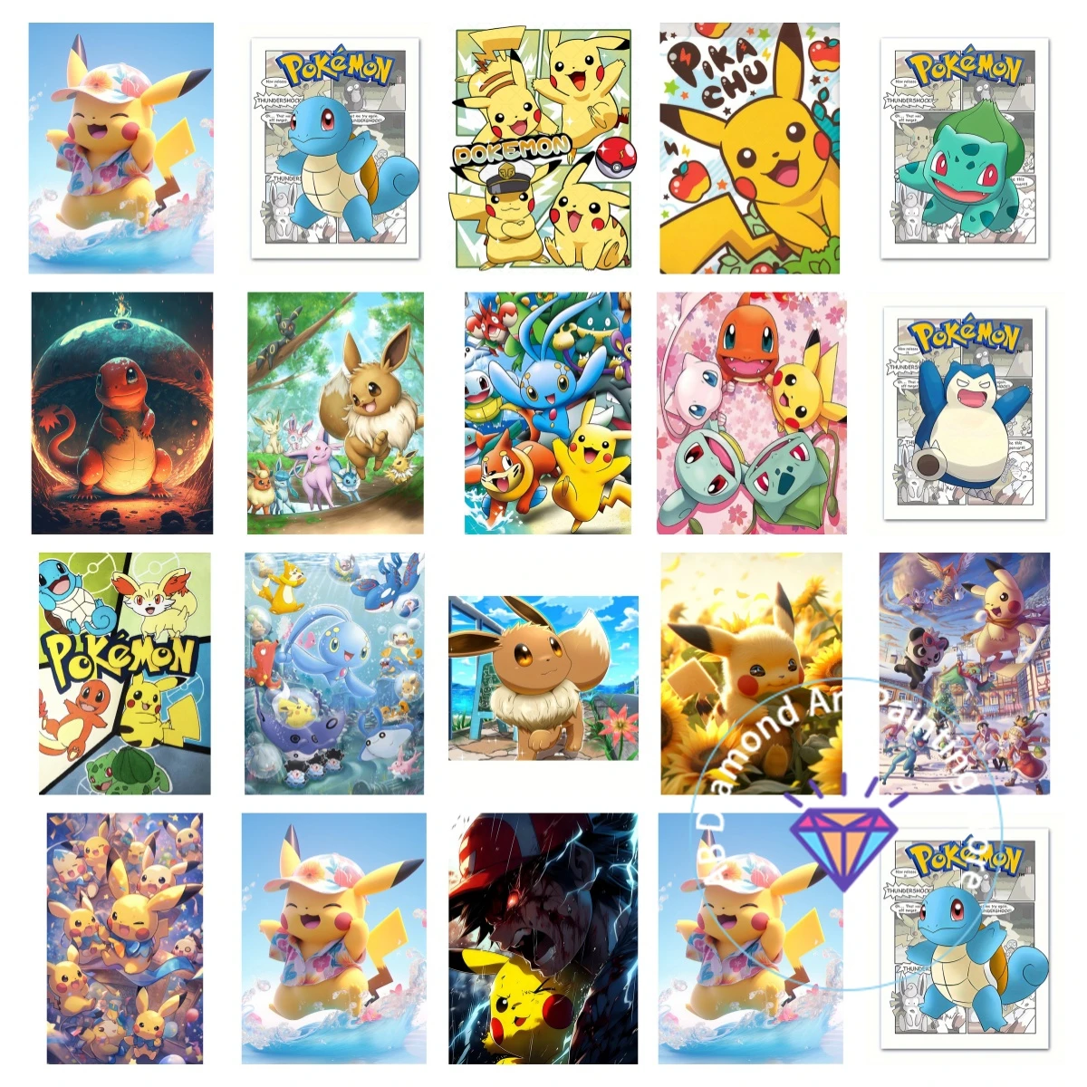 Cartoon Pikachu Dia…