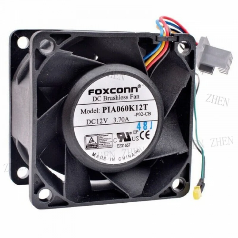 

Y FOR Foxconn PIA060K12T 6cm 6038 12V 3.7A Gale Volume Server Booster Cooling Fan