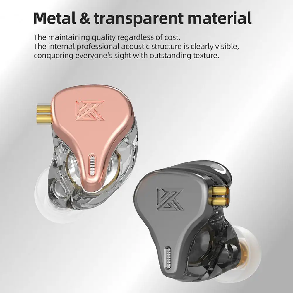 KZ DQ6S In-ear Earphone 3 Unit Moving-coil Mega Bass HiFi Sound Monitor Music Earphone for Phone