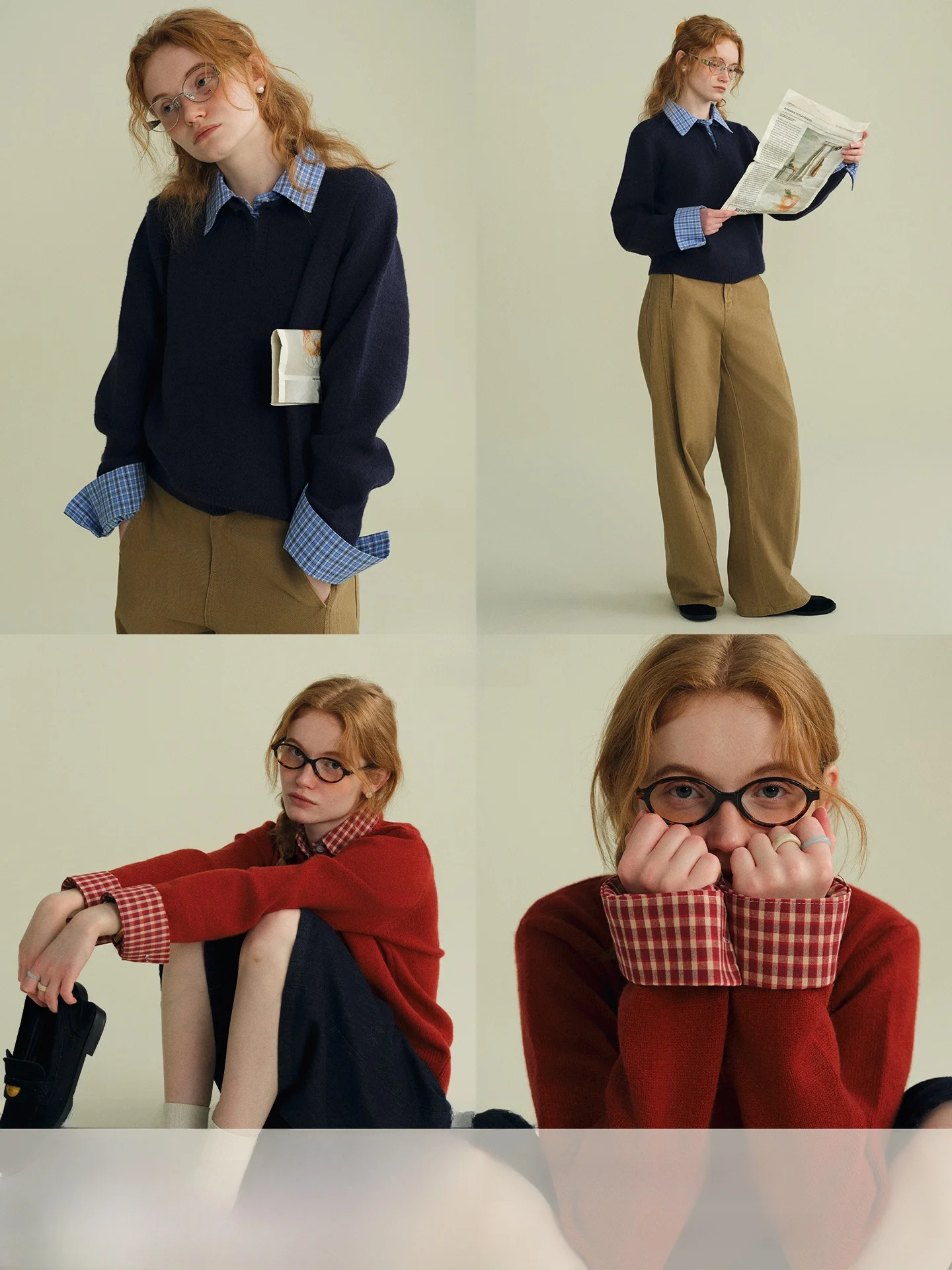 

Вязаный топ Rina Berry Soft Dr Series Color Blo Gentle Miu Sle с длинными рукавами, осенне-зимний, мягкий, из двух частей, дизайнерский