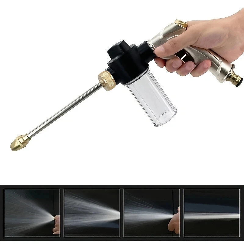 Multifunctional High Pressure Spray Gun Hose Nozzle Sprinkler Portable Cleaning For Car Washing Garden Lawn Watering Irrigation