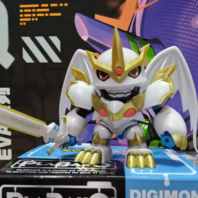 

New Bandai Plabako Assembled Digimon Adventure 02 Vol.2 Blind Box Wargreymon Car Decoration Model Action Figure Collection Toy