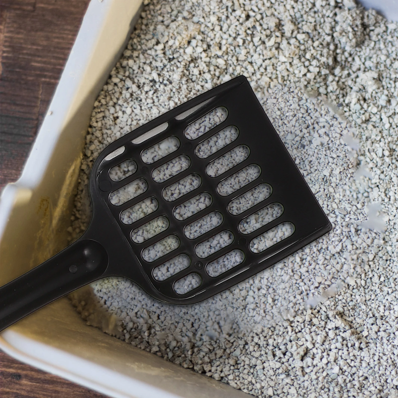 

8Pcs Plastic Cat Litter Scoop Portable Compact Durable Sturdy Fine Texture Cat Litter Box Cleaner Practical Tool