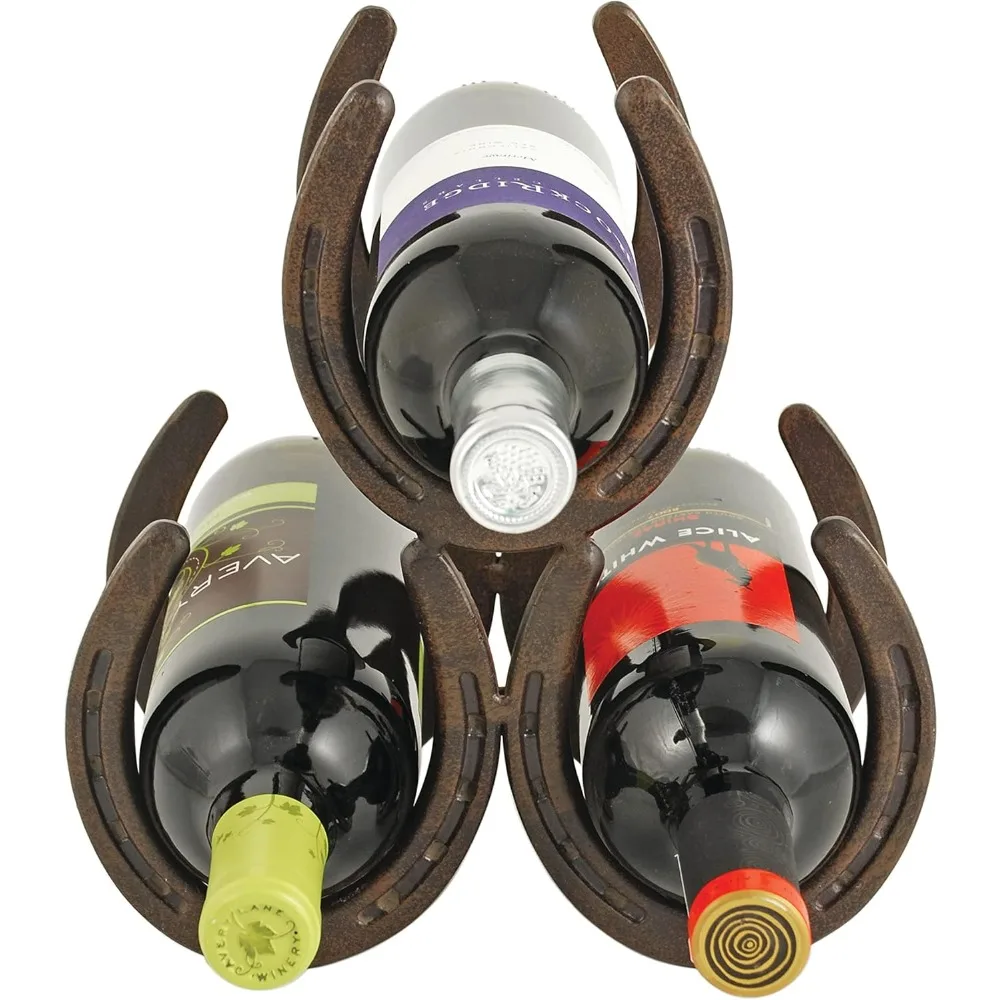 

Чугунная полка для вина в форме подковы Foster & Rye, вмещает 3 бутылки, 10 x 5,5 x 8,5