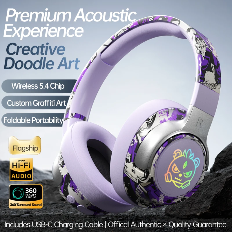 Shoumi 15 ساعة تشغيل سماعة رأس لاسلكية بلوتوث للتلفزيون مع ميكروفون، محول بلوتوث، بطارية مدمجة، هاتف أندرويد #3