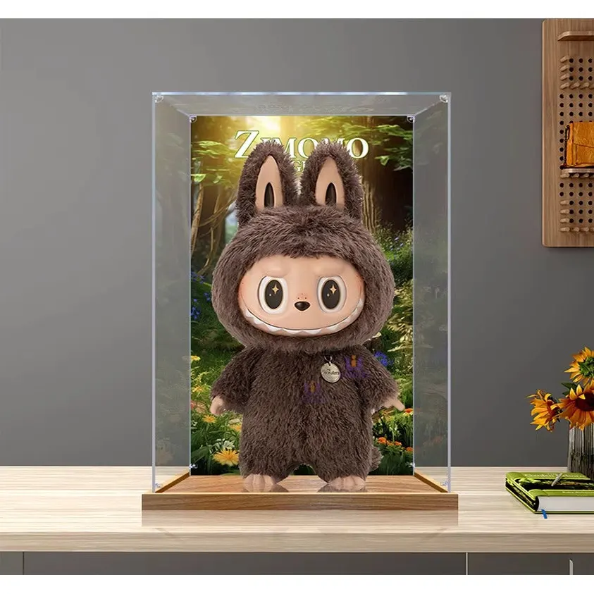 

Акриловый ящик для хранения виниловых игрушек mart Labubu Zim, чехол для хранения коллекционных фигурок, реквизит в стиле аниме с героями мультфильмов